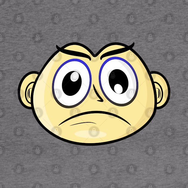 Confused Funny Face Cartoon Emoji by AllFunnyFaces